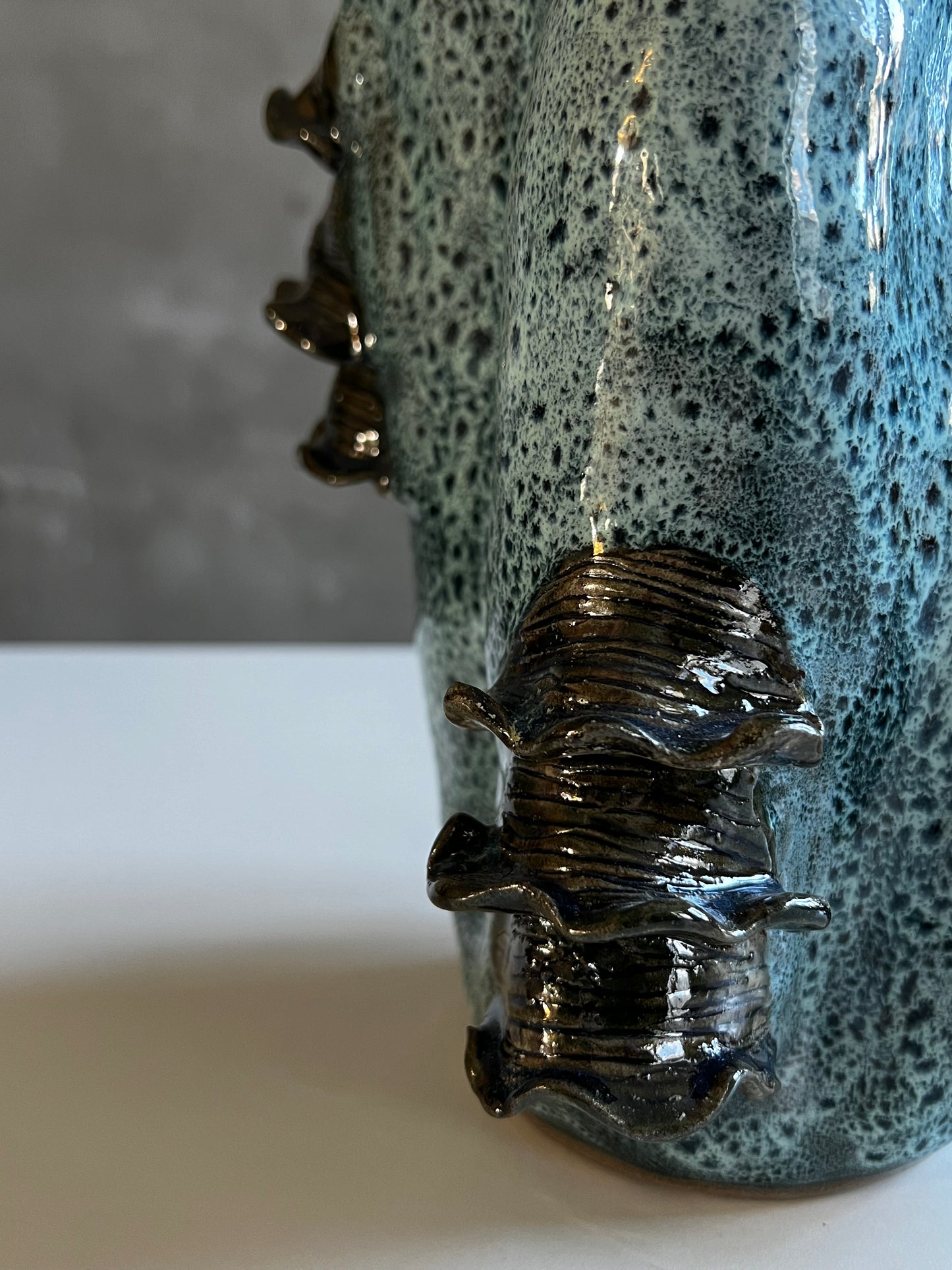 Læderporesvamp Skulpturel vase